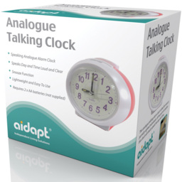 Aidapt Analog Talking Alarm Clock - Size: 100 x 130 x 140cm - Grey - Wilko - thumbnail 6