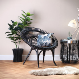 Desser Shanghai Black Rattan Wicker Chair - Size: Single - Desser Furniture - Wilko - thumbnail 4