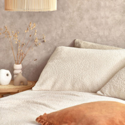 Yard Single Ecru Boucle Fleece Duvet Set - Cream - Yard Living - Wilko - thumbnail 3