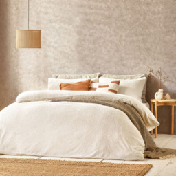 Yard Single Ecru Boucle Fleece Duvet Set - Cream - Yard Living - Wilko - thumbnail 5