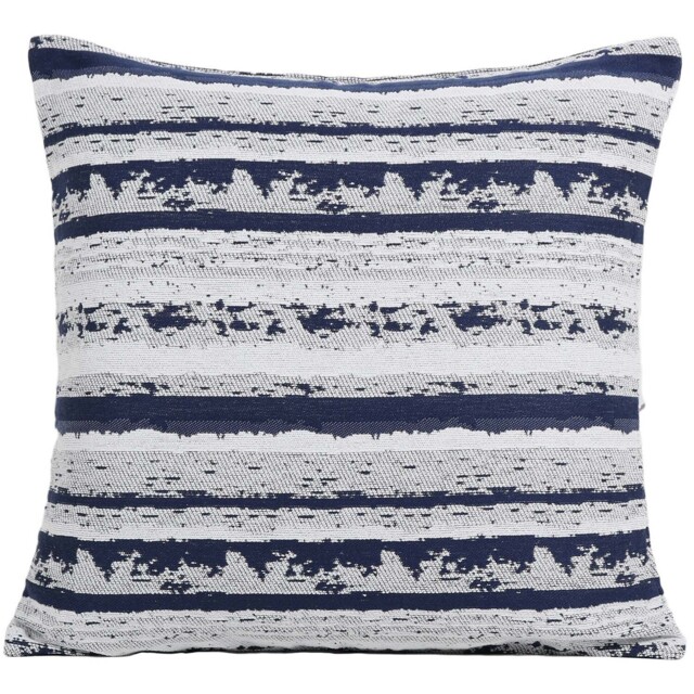 Divante Blue Azura Jacquard Cushion 45cm - Size: 45 x 45cm - Wilko
