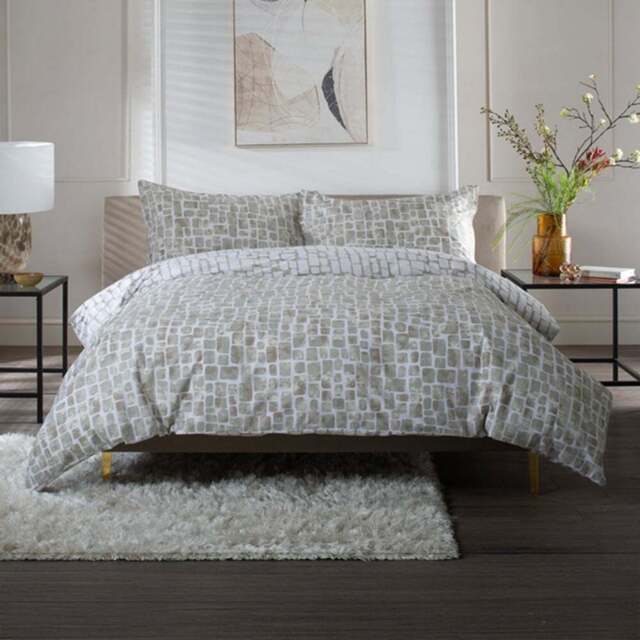 The Lyndon Company Tulle Double Natural Reversible Duvet Set - Cream - Wilko - image 1