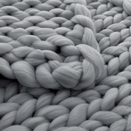 Living and Home Chunky Knit Throw 80 x 100cm - Grey - Wilko - thumbnail 5