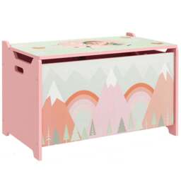 Playful Haven Pink Kids Storage Chest - Size: 60 x 37 x 39cm - Wilko - thumbnail 3