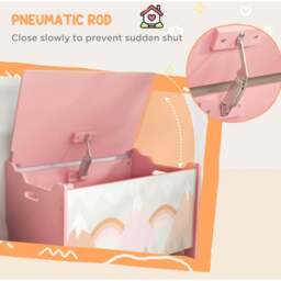 Playful Haven Pink Kids Storage Chest - Size: 60 x 37 x 39cm - Wilko - thumbnail 7