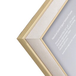 Neutral Gold Edged Velvet Frame Neutral and Gold 10x8inch - The Port. Co Gallery - Wilko - thumbnail 6