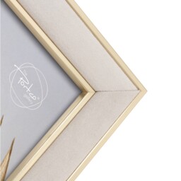 Neutral Gold Edged Velvet Frame Neutral and Gold 10x8inch - The Port. Co Gallery - Wilko - thumbnail 5