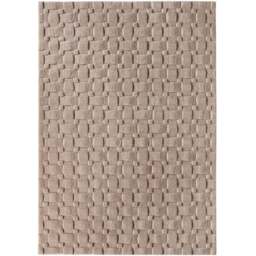 Origins Mink 3D Basketweave Rug 80 x 150cm - Pink - Origins Rugs - Wilko - thumbnail 1