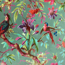 Paoletti Paradise Mineral Velvet Cushion - Size: 50 x 50 cm - Multi - Wilko - thumbnail 4