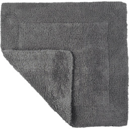 Allure Bath Fashions Elegance Charcoal Grey Reversible Square Bath Mat 55 x 55cm - Size: 53 x 55cm - Wilko - thumbnail 4