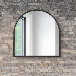 The Arcus Black Arched Leaner Wall Mirror 100 x 100cm - MirrorOutlet - Wilko - thumbnail 4