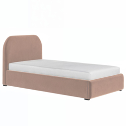 Flair Alba Single Pink Velvet Ottoman Bed - Wilko - thumbnail 4