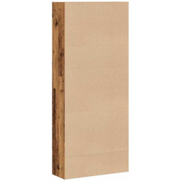 vidaXL 5 Shelf Old Wood Bookcase - Size: 189 x 30 x 80cm - Brown - Wilko - thumbnail 7