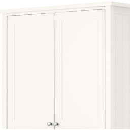 Julian Bowen Maine 2 Door Single Drawer Surf White Combination Wardrobe - Size: 2 Door, Single Drawer - Wilko - thumbnail 5