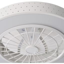 Living and Home White Round Acrylic LED Ceiling Fan Light 19 inch - Size: 18 x 48 x 48cm - Wilko - thumbnail 6