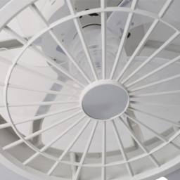 Living and Home White Round Acrylic LED Ceiling Fan Light 19 inch - Size: 18 x 48 x 48cm - Wilko - thumbnail 4
