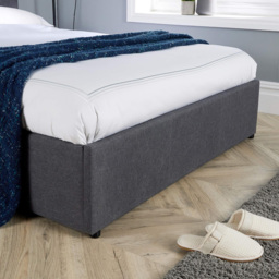 Home Source Horizon Small Double Side Lift Ottoman Bed - Grey - Wilko - thumbnail 4