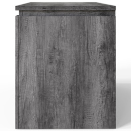 GFW Canyon 2 Drawer Single Open Shelf Charcoal Grey TV Unit - Size: 55 x 100 x 45cm - Wilko - thumbnail 6