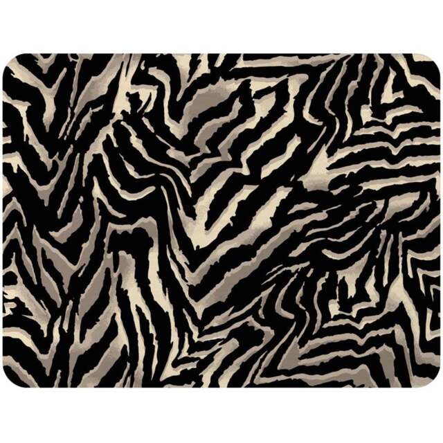 Benjamin Tate Design Gold Zebra Print Blanket 120 x 150cm - Wilko - image 1