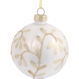 Ivory Gold Glitter Bauble - Ivory - Size: 1 Piece - Grace & Glory - Wilko - thumbnail 4