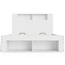GFW Anya King Size White Wooden Ottoman Bed with SC Bonnell Mattress - Wilko - thumbnail 6