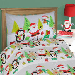 Velosso Double Xmas Ho Ho Duvet Set - Multi - Wilko - thumbnail 3