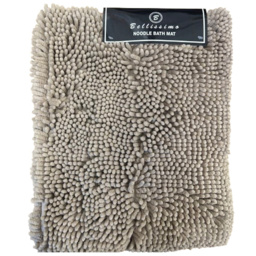 Bellissimo Beige Noodle Bath Mat - Size: 45 x 65cm - Cream - Wilko - thumbnail 1