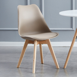 Eva Set of 6 Brown Padded Dining Chairs - MCC - Wilko