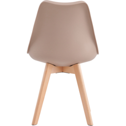 Eva Set of 6 Brown Padded Dining Chairs - MCC - Wilko - thumbnail 6