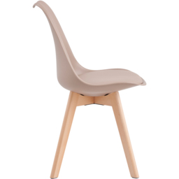 Eva Set of 6 Brown Padded Dining Chairs - MCC - Wilko - thumbnail 5