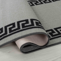 Desire Rugs Havana Grey Greek Key Anti Slip Door Mat 80 x 50cm - Size: 50 x 80cm - Wilko - thumbnail 4