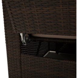 Outsunny 2 Seater Brown Rattan Companion Seat - Size: 195 x 165 x 96cm - Wilko - thumbnail 4
