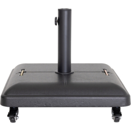 Charles Bentley Square Concrete Parasol Base 37.5kg - Size: Single - Black - Wilko - thumbnail 4