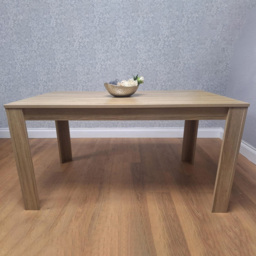 Portland 6 Seater Beige Wood Dining Table - Multi - Wilko - thumbnail 6