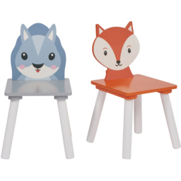 Liberty House Toys Kids Fox and Squirrel Table and Chairs - Size: 44 x 60 x 60cm - Wilko - thumbnail 5