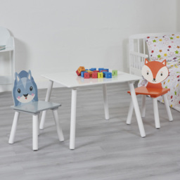 Liberty House Toys Kids Fox and Squirrel Table and Chairs - Size: 44 x 60 x 60cm - Wilko - thumbnail 7