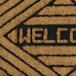 JVL Welcome Tuffscrape Coir Mat 40 x 60cm - Size: 41 x 61cm - Brown - JVL Homewares - Wilko - thumbnail 7