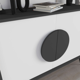 Decortie Gora Anthracite and White Console Sideboard - Multi - Wilko - thumbnail 4