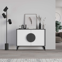 Decortie Gora Anthracite and White Console Sideboard - Multi - Wilko - thumbnail 7