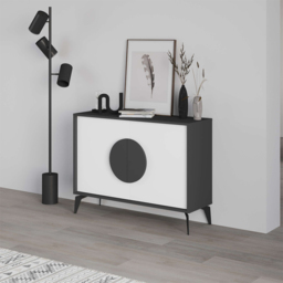 Decortie Gora Anthracite and White Console Sideboard - Multi - Wilko - thumbnail 6