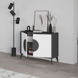 Decortie Gora Anthracite and White Console Sideboard - Multi - Wilko - thumbnail 5