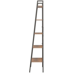 vidaXL 5-Tier Dark Brown Standing Shelf - Size: 100 x 65 x 33cm - Wilko - thumbnail 5