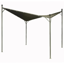 Glendale 3 x 3m Twin Sail Grey Garden Gazebo - Wilko - thumbnail 3