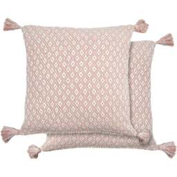 Serene Stockholm Blush Cushion Cover 43 x 43cm - Pink - Wilko