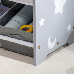 Playful Haven Grey 9 Baskets Kids Storage Unit - Size: 63 x 30 x 60cm - Wilko - thumbnail 4