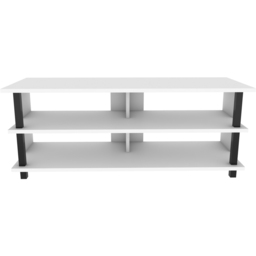 Decorotika Pueblo 4 Open Shelf Black and White Wide TV Unit - Size: 47 x 120 x 45cm - Multi - Wilko - thumbnail 4