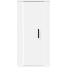 vidaXL Single Door White Wall Mounted TV Cabinet - Size: 80 x 40 x 34.5cm - Wilko - thumbnail 6