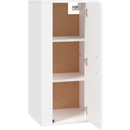 vidaXL Single Door White Wall Mounted TV Cabinet - Size: 80 x 40 x 34.5cm - Wilko - thumbnail 5