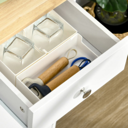 Portland 3 Door 3 Drawer White Sideboard - Wilko - thumbnail 4