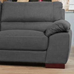 Westbrook 3 Seater Ash Textured Fabric Sofa - Grey - Artemis Home - Wilko - thumbnail 3